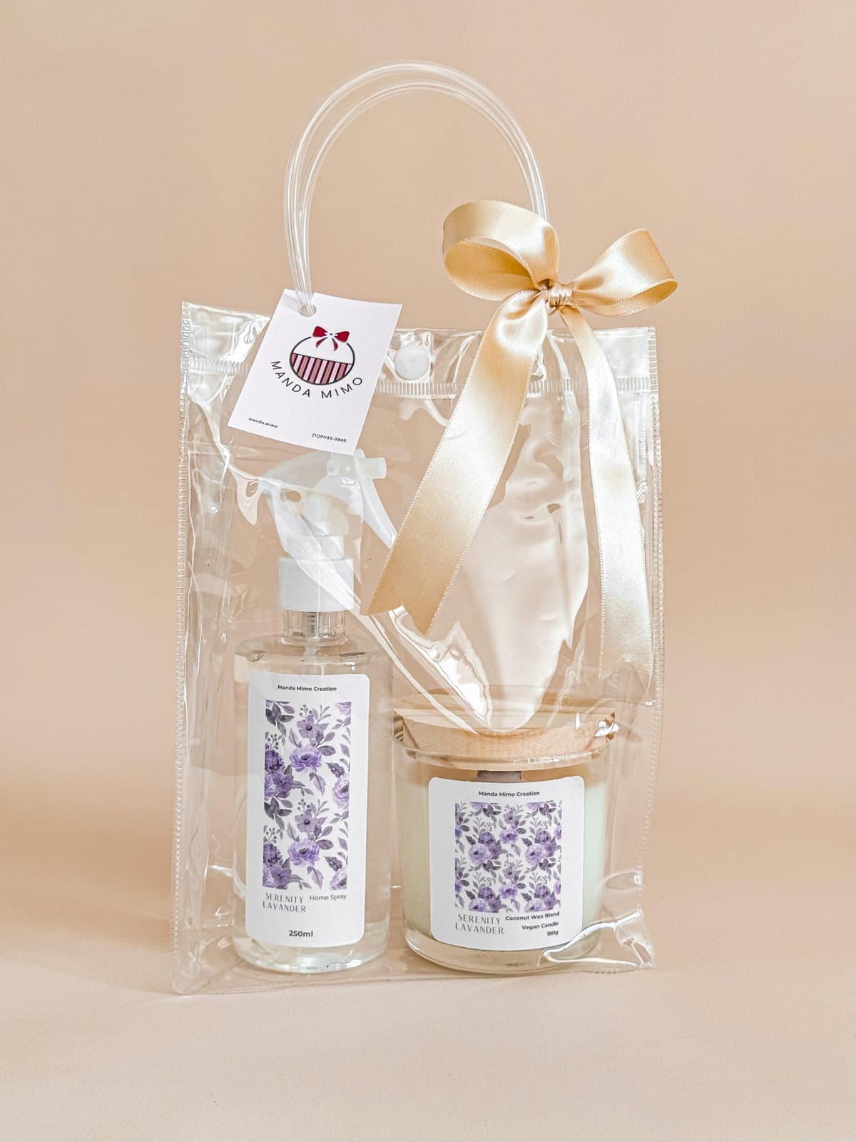 Kit Transparência Aromática | Vela 180g & Home Spray da categoria Velas Aromáticas & Home Spray foto do produto