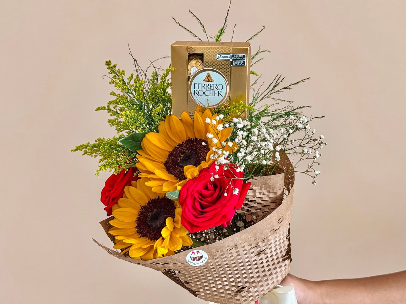 Casadinho & Ferrero Rocher da categoria Floricultura foto do produto